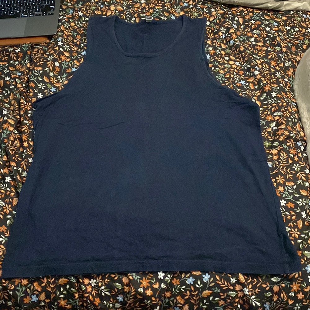 Navy blue tank top extra large